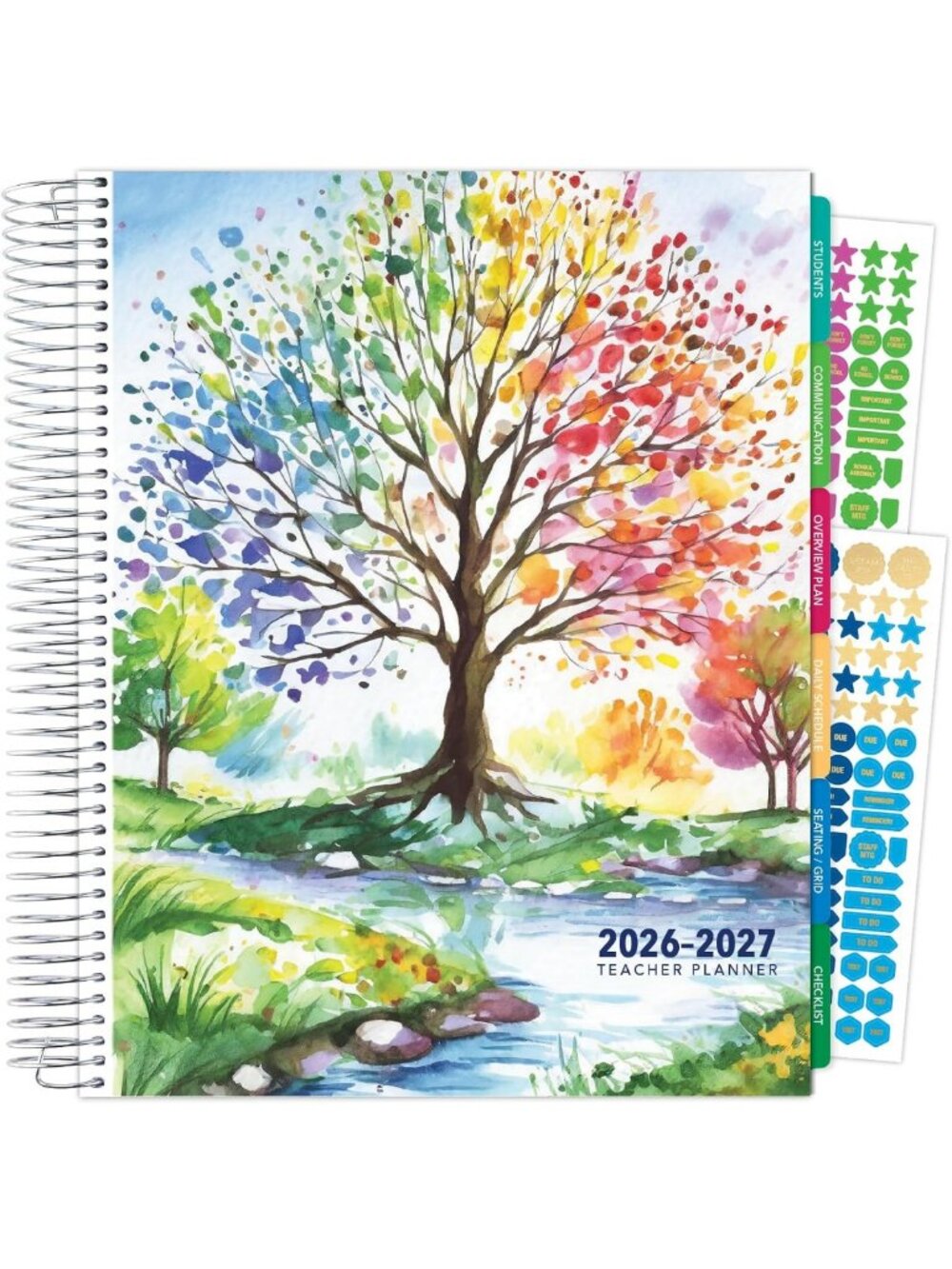 Deluxe Teacher Planner 2026-2027 | 8.5x11 Daily, Weekly, Monthly Organizer with